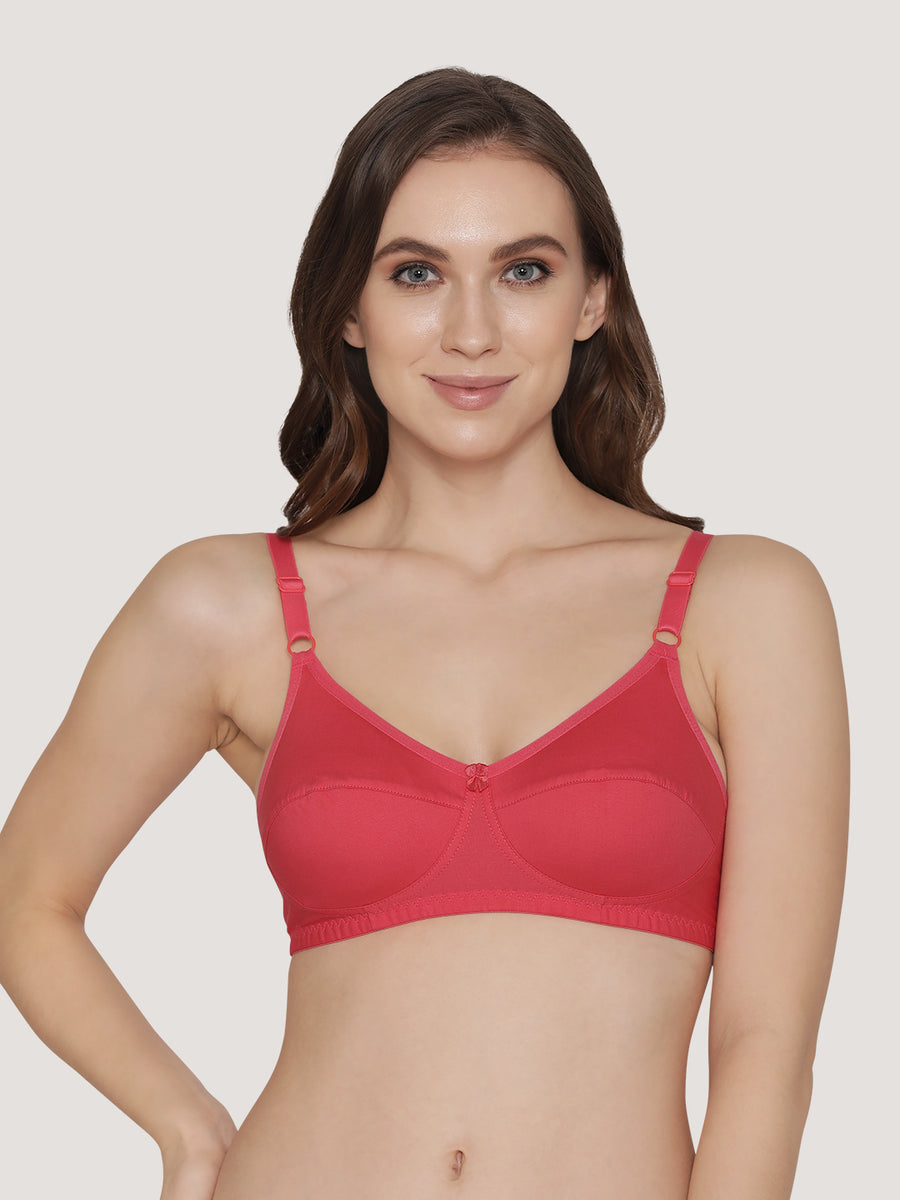 K LINGERIE Manvi Women's Non Padded Wirefree Cotton Everyday Bra –  kalyaniinnerwear