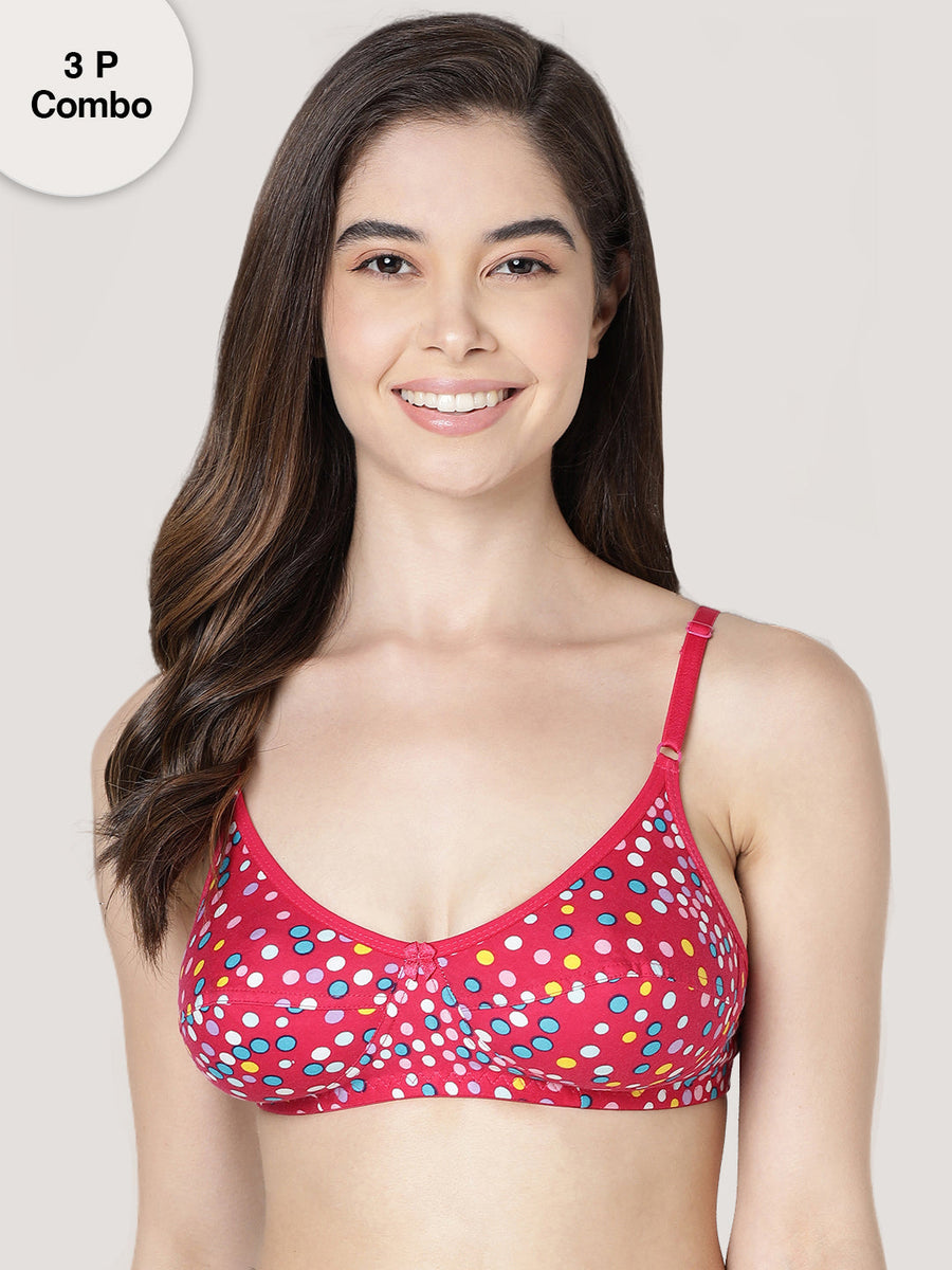 Cotton Non-Padded Peach Ladies Bra, Size: 38B at Rs 95/piece in New Delhi