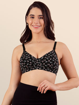 Kalyani Clara Women's Light Padded Seamless Everyday Printed T-Shirt Bra | PRINT1 PRINT1