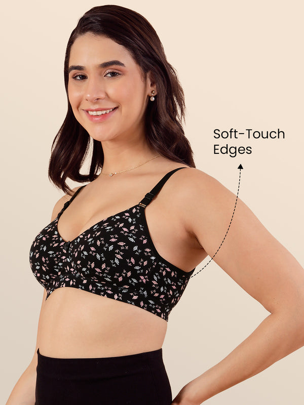 Kalyani Clara Women's Light Padded Seamless Everyday Printed T-Shirt Bra | PRINT1 PRINT1