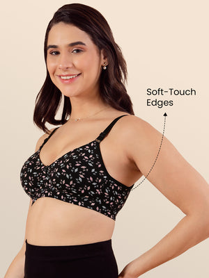 Kalyani Clara Women's Light Padded Seamless Everyday Printed T-Shirt Bra | PRINT1 PRINT2