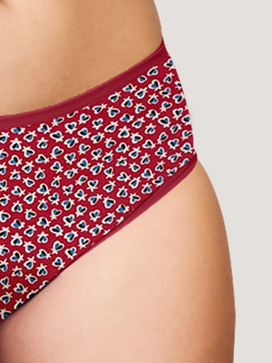 Kalyani 11028 Women Cotton Low Waist Printed Panties (Briefs) | Pack of 6