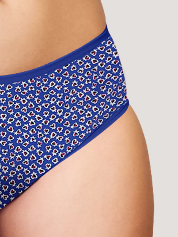 Kalyani 11028 Women Cotton Low Waist Printed Panties (Briefs) | Pack of 6