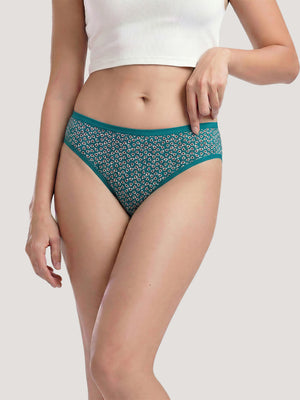 Kalyani 11028 Women Cotton Low Waist Printed Panties (Briefs) | Pack of 6