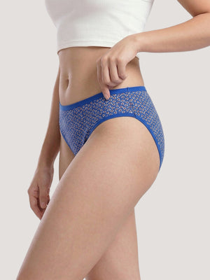 Kalyani 11028 Women Cotton Low Waist Printed Panties (Briefs) | Pack of 6