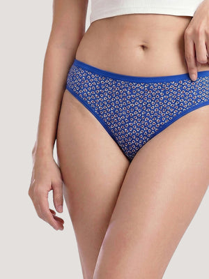 Kalyani 11028 Women Cotton Low Waist Printed Panties (Briefs) | Pack of 6