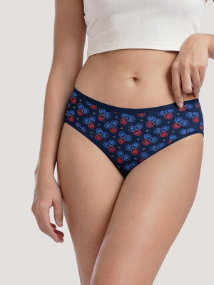Kalyani 11034 Women Cotton Low Waist Printed Panties (Briefs) | Pack of 6