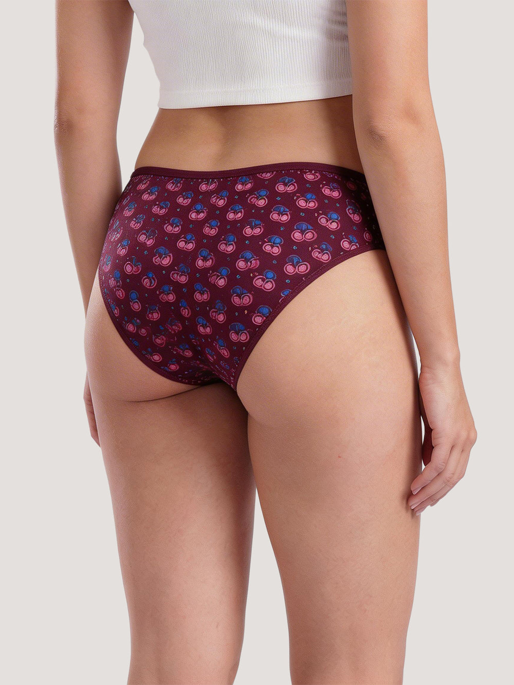 Kalyani 11034 Women Cotton Low Waist Printed Panties (Briefs) | Pack of 6