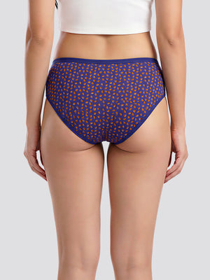 Kalyani 11038 Women Cotton Low Waist Printed Panties (Briefs) | Pack of 6