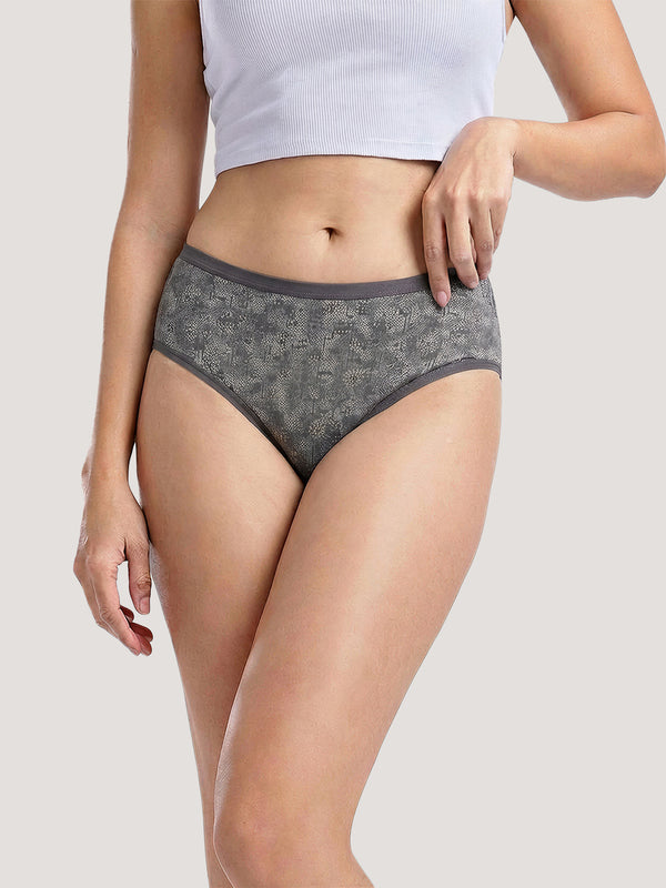 Kalyani 11039 Women Cotton Low Waist Printed Panties (Briefs) | Pack of 6