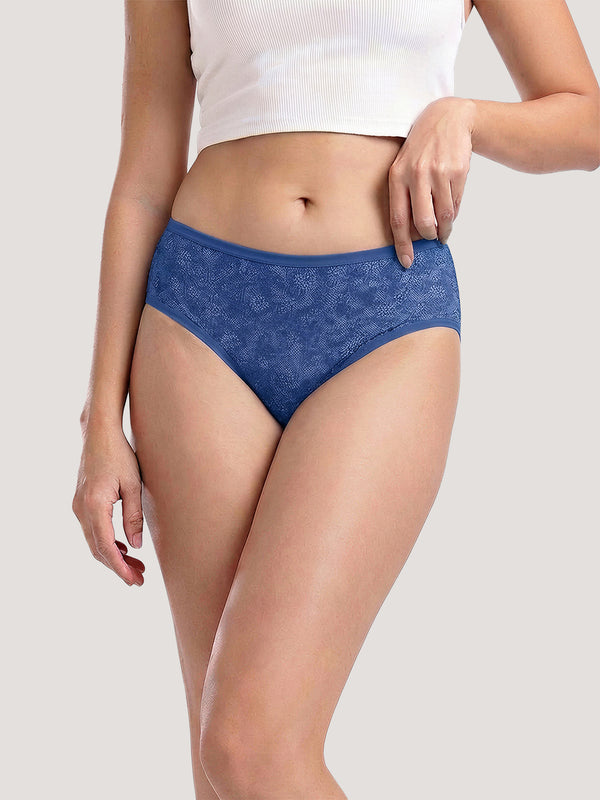 Kalyani 11039 Women Cotton Low Waist Printed Panties (Briefs) | Pack of 6