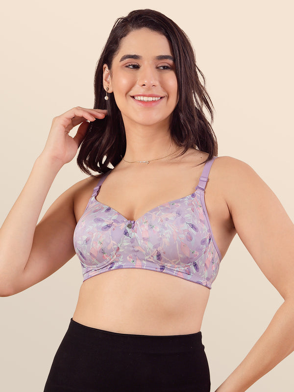 Kalyani Luna Women's Soft Padded Seamless Cups Everyday Printed T-Shirt Bra| PRINT2 PRINT2