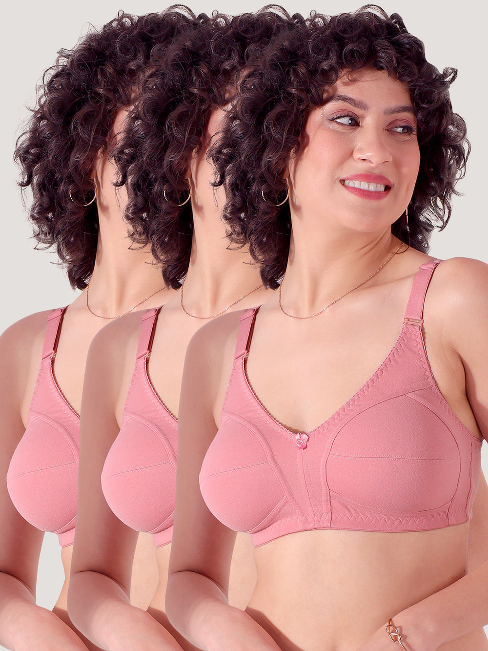 Anaya Full Coverage M Frame Minimizer Bra | Pack of 3-ONION ONION ONION