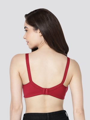 Anaya Full Coverage M Frame Minimizer Bra | Pack of 3-ONION MAROON CAMEL
