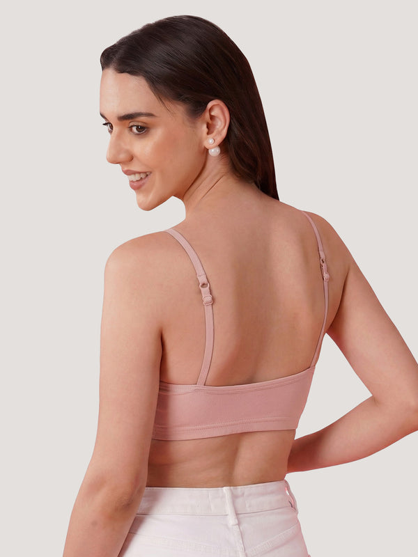 Kalyani Mia Full Coverage Double Layered Cups Cotton Beginners Bra |Pack of 3 CREPE & CREPE & CREPE