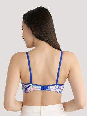 Kalyani Twity Seamless Comfort Soft Padded Cups Everyday Printed T-Shirt Bras | Pack of 2 | Colors & Prints May Vary