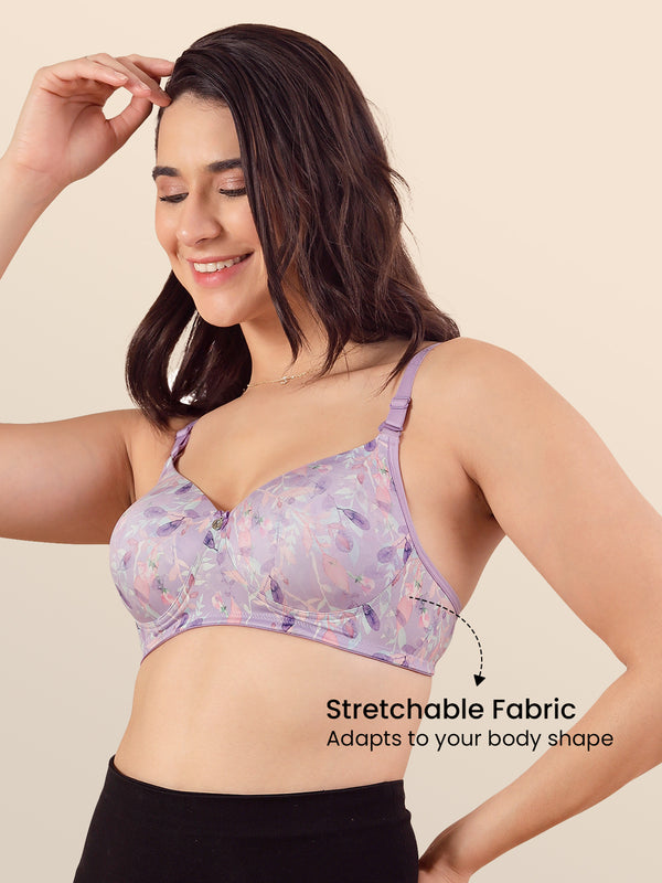 Kalyani Luna Women's Soft Padded Seamless Cups Everyday Printed T-Shirt Bra| PRINT2 PRINT2