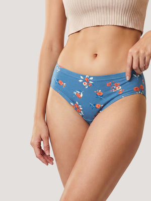 Kalyani 50002 Mid Coverage Super Comfortable Printed Panties | Pack of 5