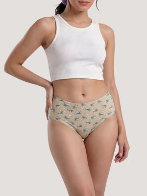 Kalyani 50004 Mid Coverage Super Comfortable Printed Panties | Pack of 5