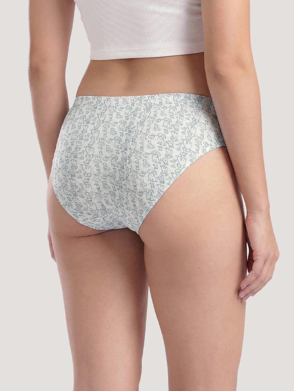 Kalyani 50004 Mid Coverage Super Comfortable Printed Panties | Pack of 5