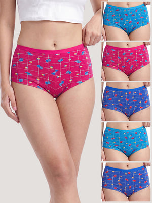 Kalyani 5507 Printed Soft & Breathable Cotton Panties | Pack of 6