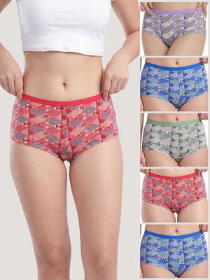 Kalyani 5509 Printed Soft & Breathable Cotton Panties | Pack of 6