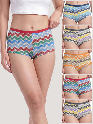 Kalyani 5510 Printed Soft & Breathable Cotton Panties | Pack of 6