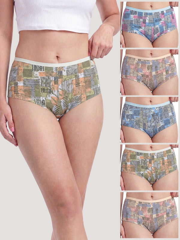 Kalyani 5511 Printed Soft & Breathable Cotton Panties | Pack of 6