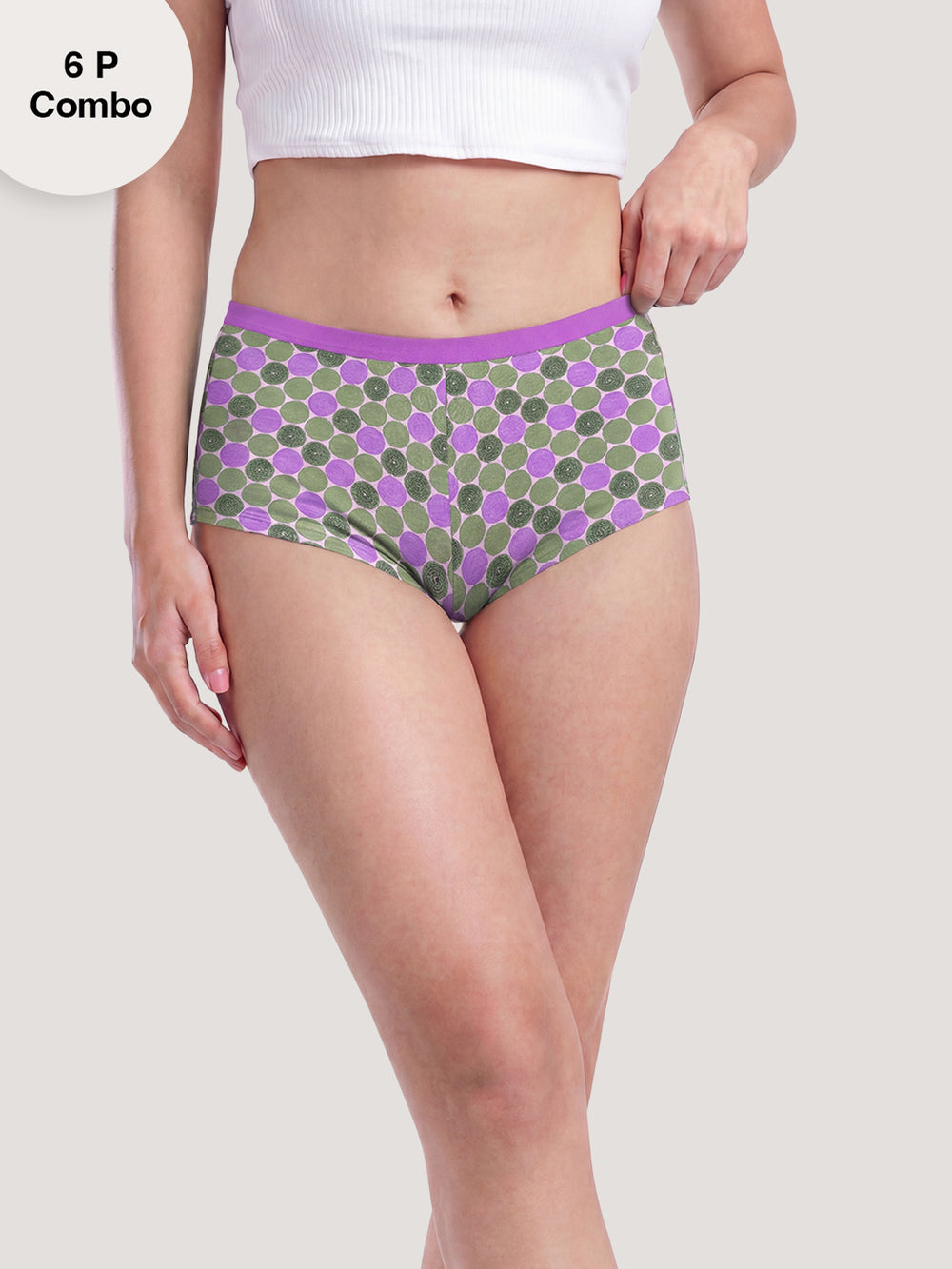 Kalyani 5513 Printed Soft & Breathable Cotton Panties | Pack of 6