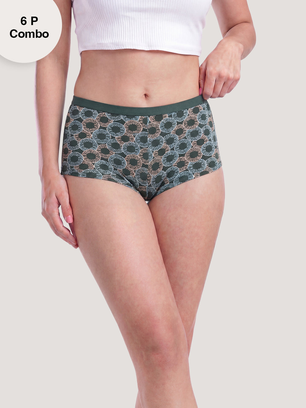 Kalyani 5514 Printed Soft & Breathable Cotton Panties | Pack of 6