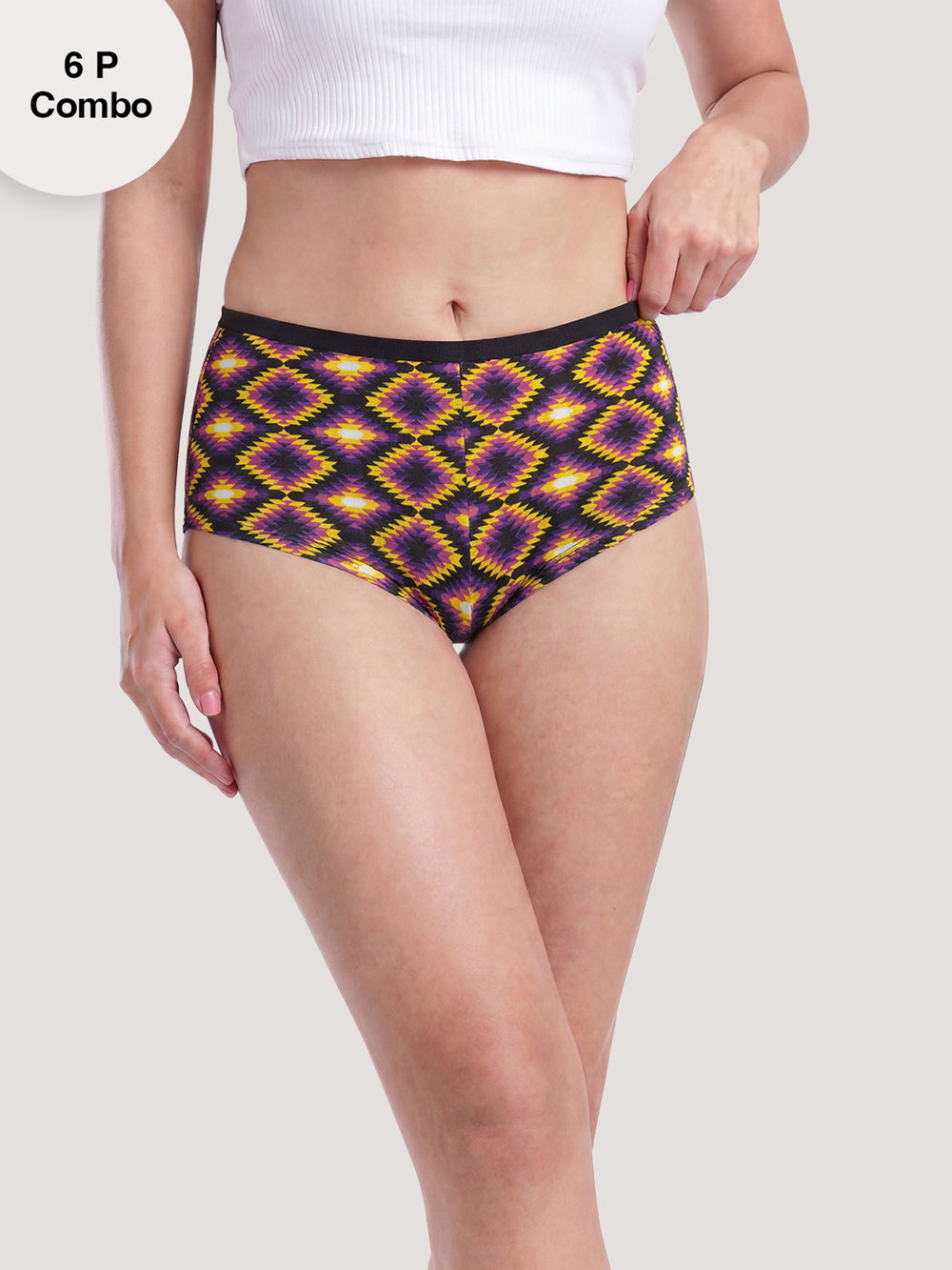 Kalyani 5516 Printed Soft & Breathable Cotton Panties | Pack of 6