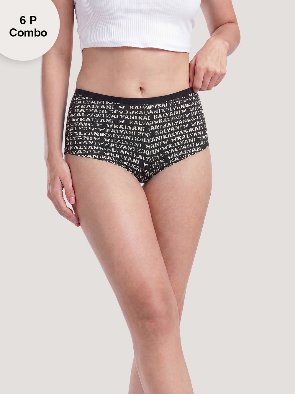 Kalyani 5517 Printed Soft & Breathable Cotton Panties | Pack of 6