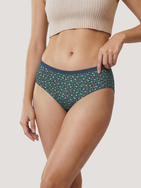 Kalyani 58003 Super Comfy Cotton Low Waist Panties (Briefs) for Women | Pack of 6