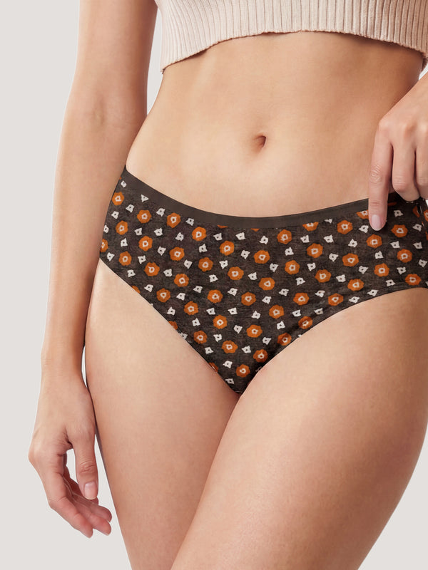 Kalyani 58008 Super Comfy Cotton Low Waist Panties (Briefs) for Women | Pack of 6