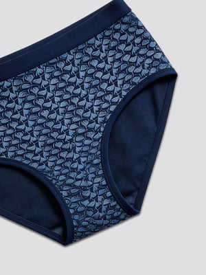 Kalyani 59004 Women's High Coverage Mid Waist Cotton Hipster Panties | Pack of 6 | Colors and Prints may vary