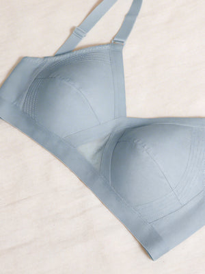 Kalyani Vega Ultimate Support Cross-Front Full Coverage Rich Cotton Bra with Side-Elastic Lift (C-F Cups) | Pack of 2 |S.BLUE S.BLUE
