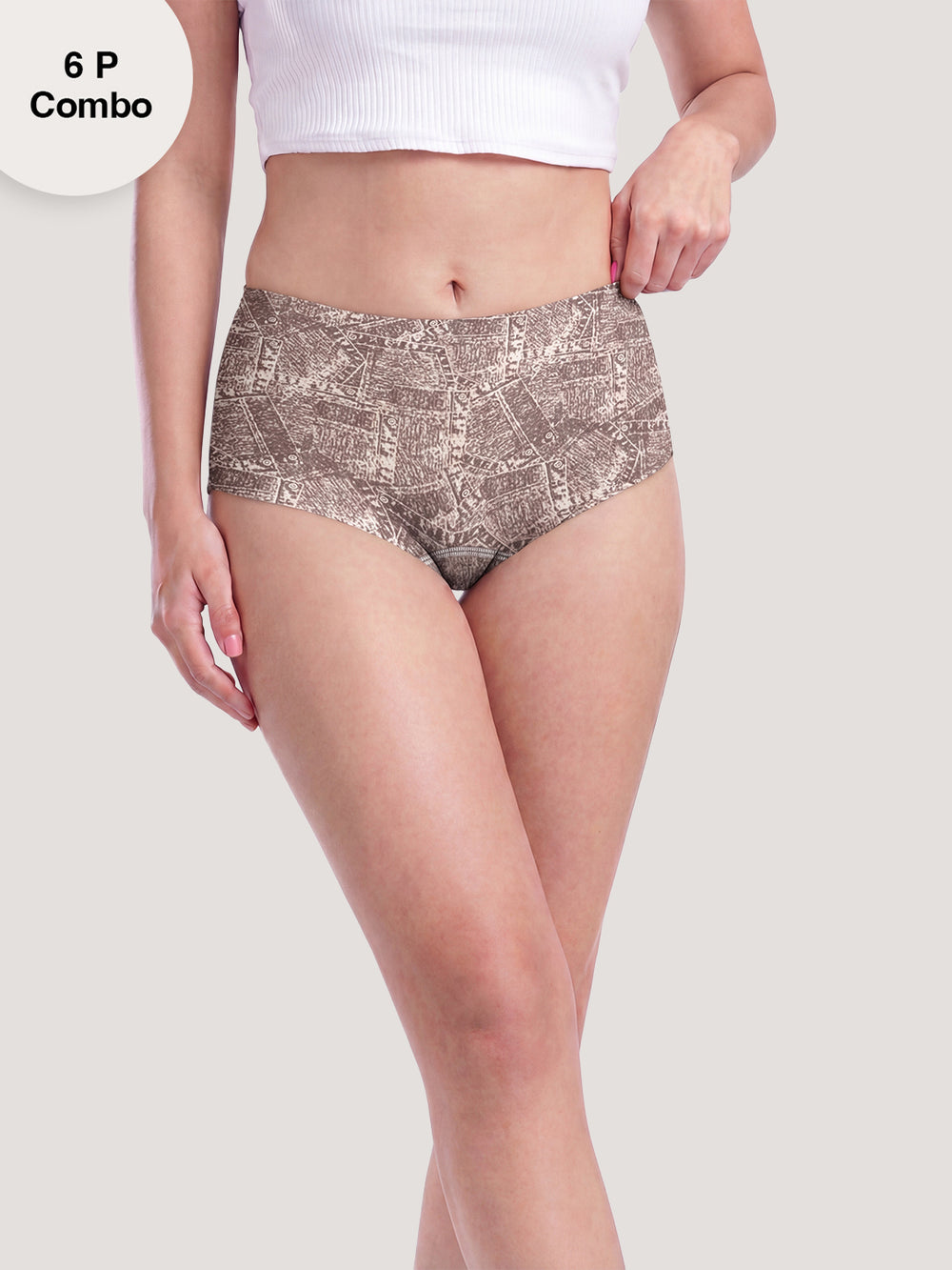 Kalyani 7002 Printed Soft & Breathable Cotton Panties | Pack of 6
