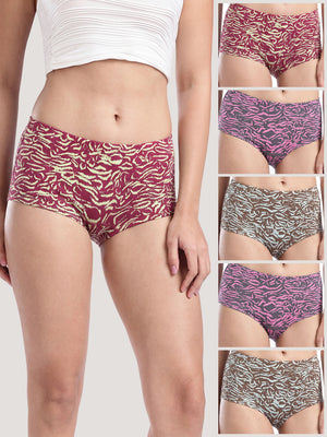 Kalyani 7004 Printed Soft & Breathable Cotton Panties | Pack of 6
