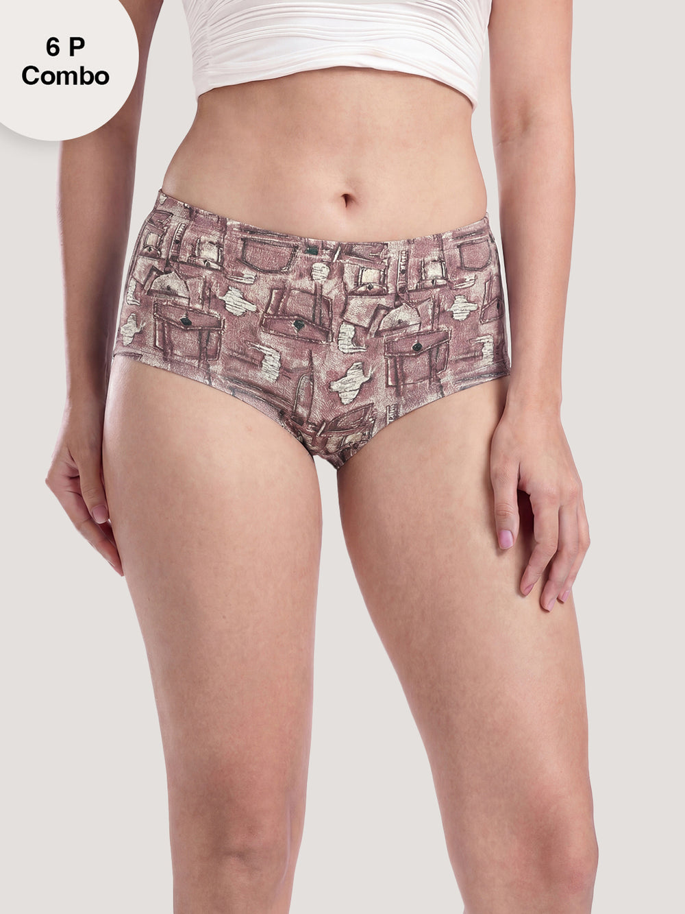 Kalyani 7005 Printed Soft & Breathable Cotton Panties | Pack of 6