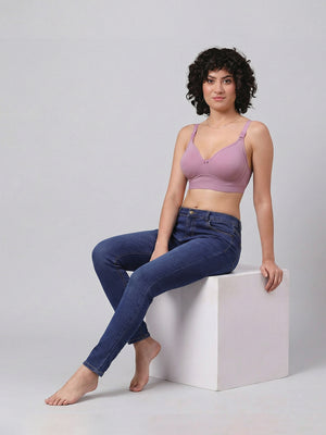 Kalyani Ashley Double Layered Seamless Cups Full Coverage Cotton Lycra Bra | Pack of 2 |ONION ONION