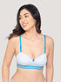 K LINGERIE Alice Women's Heavy Padded Detachable Straps Balconette Bra