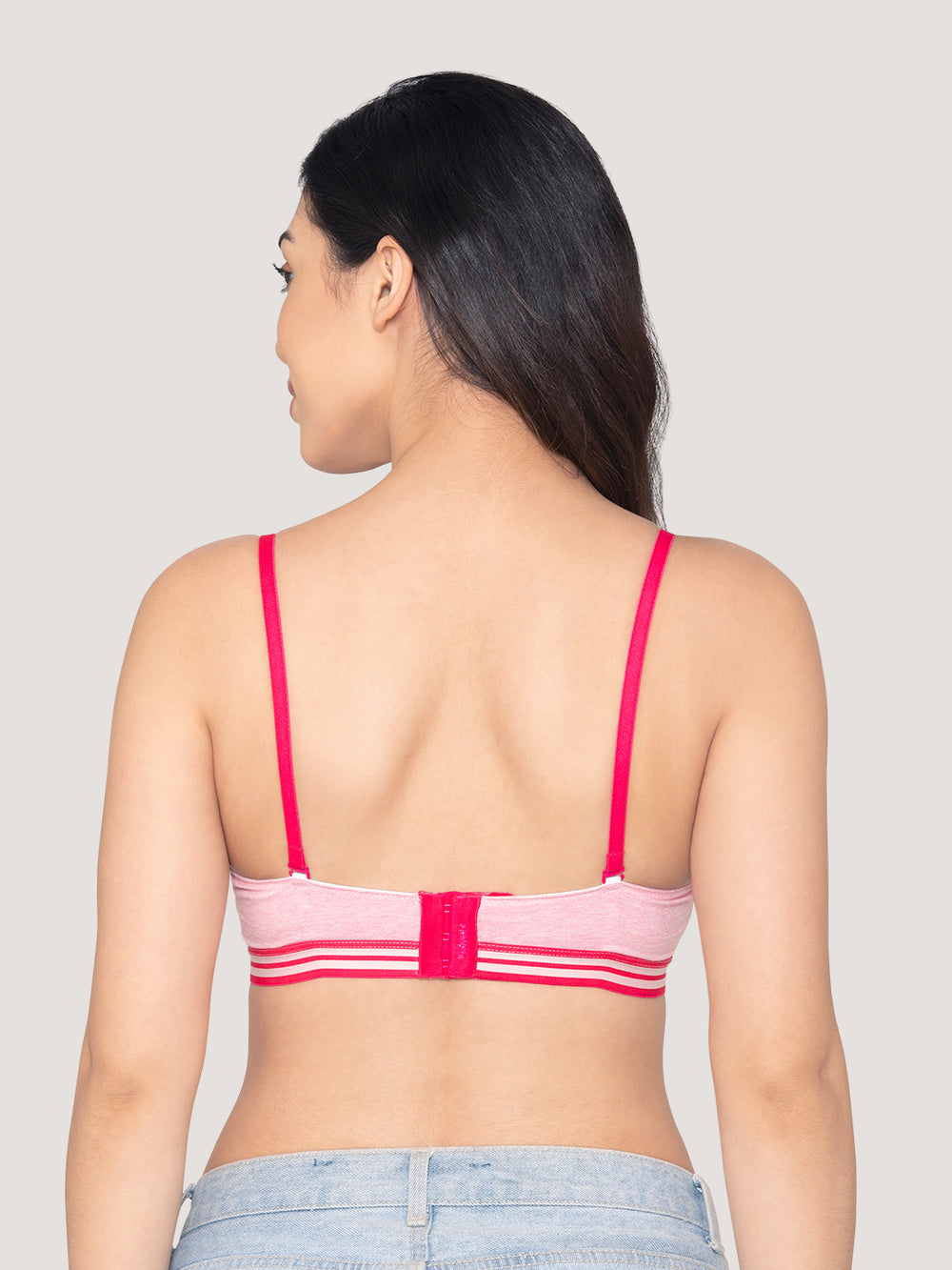 Alice Padded Detachable Straps Balconette Bra-M.PINK