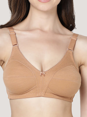 Anaya Full Coverage M Frame Minimizer Bra | Pack of 3-CAMEL BLACK MAROON