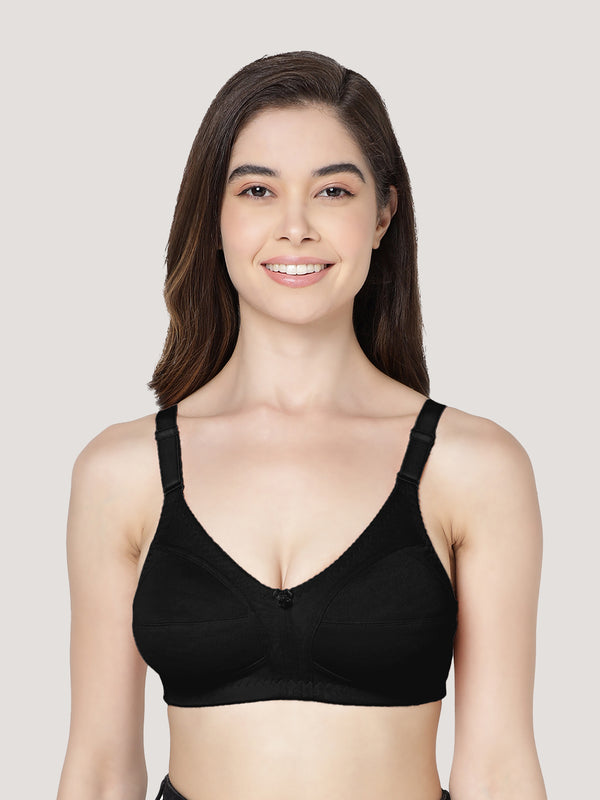 Anaya Full Coverage M Frame Minimizer Bra | Pack of 3-BLACK BLACK BLACK