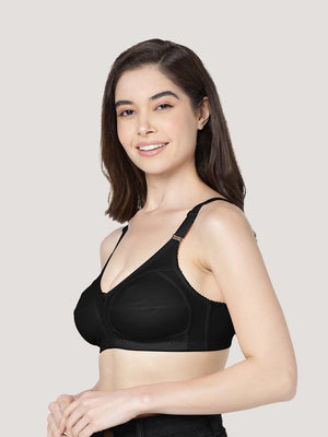 Anaya Full Coverage M Frame Minimizer Bra | Pack of 3-BLACK BLACK BLACK