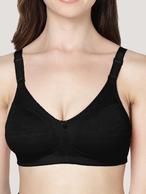 Anaya Full Coverage M Frame Minimizer Bra | Pack of 3-BLACK BLACK BLACK