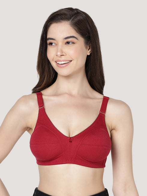 Kalyani Anaya Full Coverage Non-Padded M Frame Minimizer Bra | Pack of 3