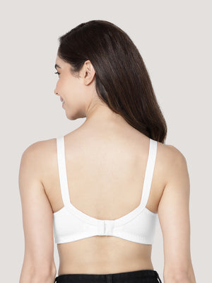 Anaya Full Coverage M Frame Minimizer Bra | Pack of 2-WHITE WHITE