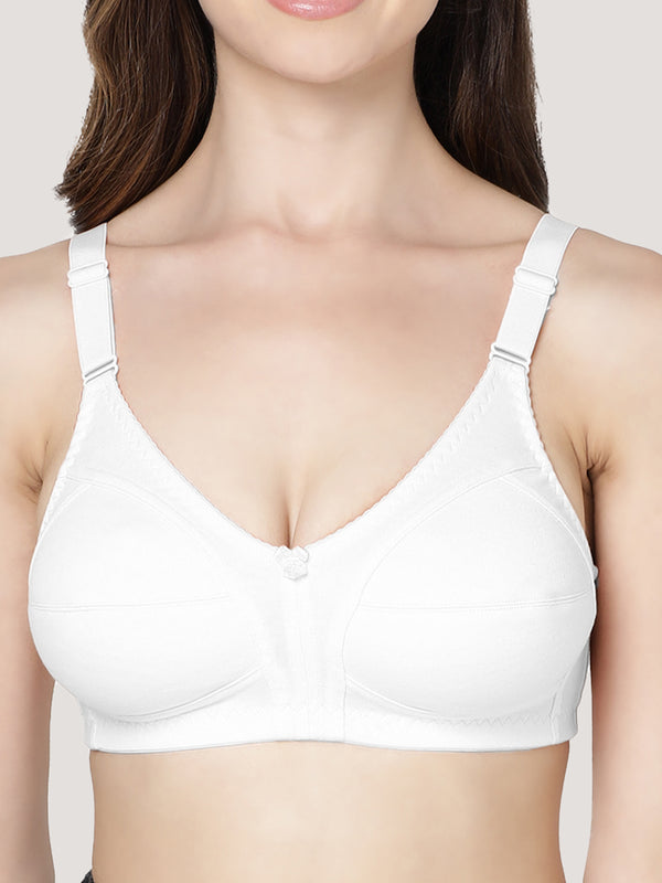 Anaya Full Coverage M Frame Minimizer Bra | Pack of 3-WHITE WHITE WHITE