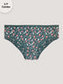 Kalyani (6500) Mid Rise Hipster Printed Cotton Panties Pack of 3 - Colors & Prints May Vary